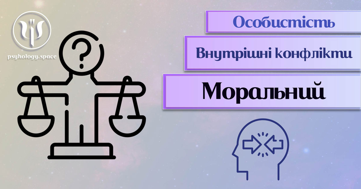 Узагальнена інформація про психологічну суть та особливості морального внутрішнього конфлікту у Психоенциклопедії