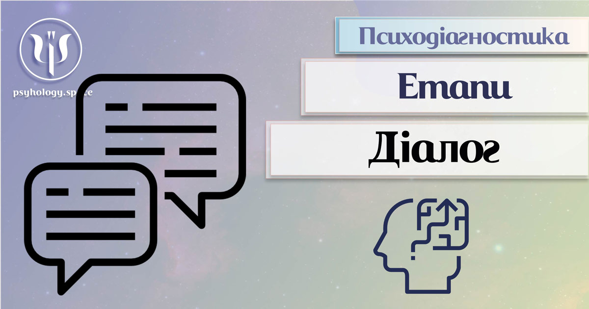 Уточнюючий діалог як етап психодіагностики