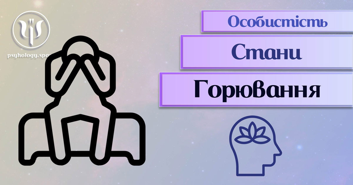 Заснована на практичному професійному досвіді інформація про "горювання" як стан особистості у Психоенциклопедії