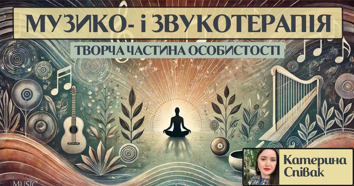 Музико- і звукотерапія та їх зв'язок із творчою частиною особистості